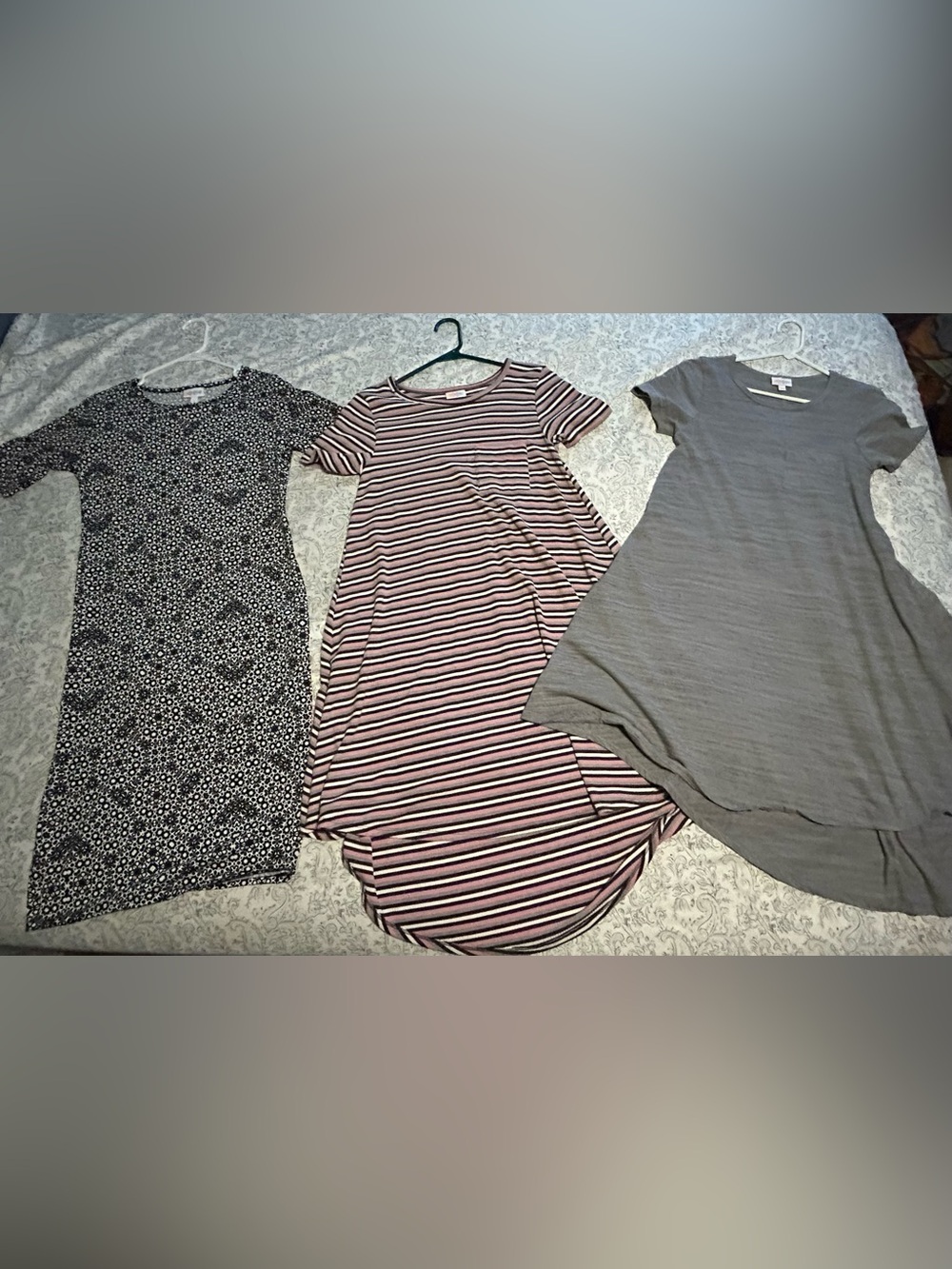 Bundle of 3 LuLaRoe Carly High-Low Swing Dresses - XXS-S - (best for S/M) - EUC